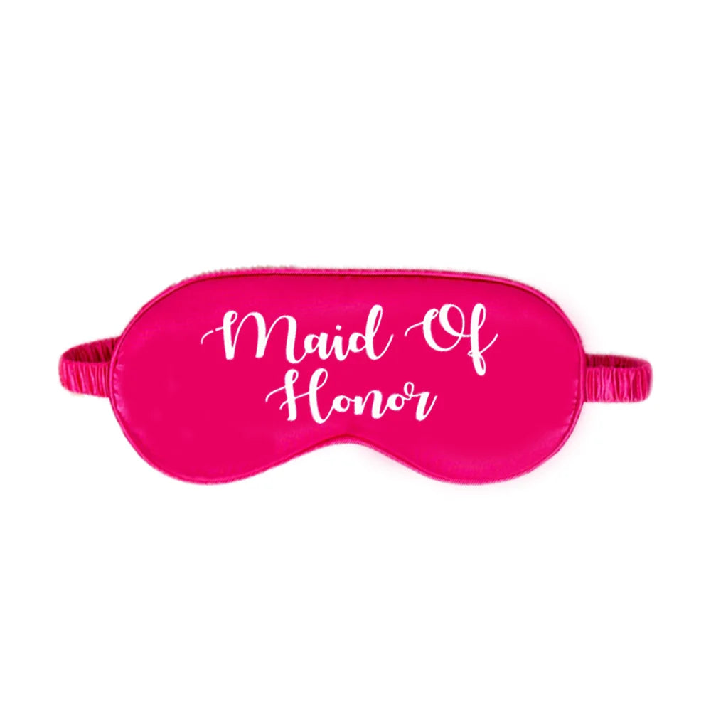 Satin Bridal Sleep Masks – Bachelorette Party Favors & Gifts Bridal Sleep Mask Peaceful Pleasures Health and Wellness
