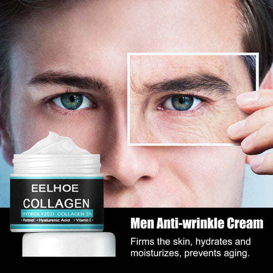 EELHOE Anti-Wrinkle Cream for Men – Firming & Moisturizing 50g Men's Anti-Aging Cream Peaceful Pleasures Health and Wellness
