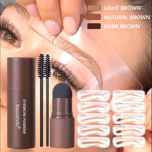 Eyebrow Stamp Waterproof Long Lasting Natural Brow Stamp Shaping Kit Shape Brow Stamp Contouring Stick Hairline 3Colors Peaceful Pleasures Health and Wellness
