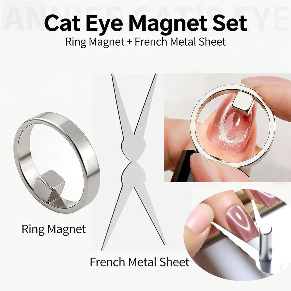 Cat Eye Nail Magnet Tool – Circular Double-Head for Gel Polish