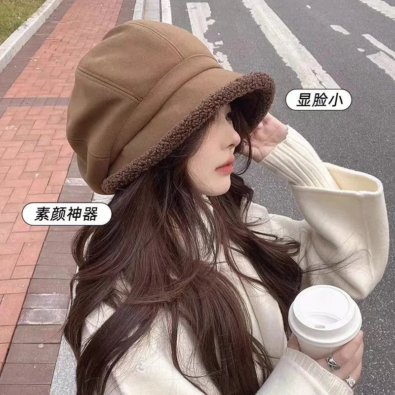 Women's Winter Fleece Bucket Hat – Warm One Size Fisherman