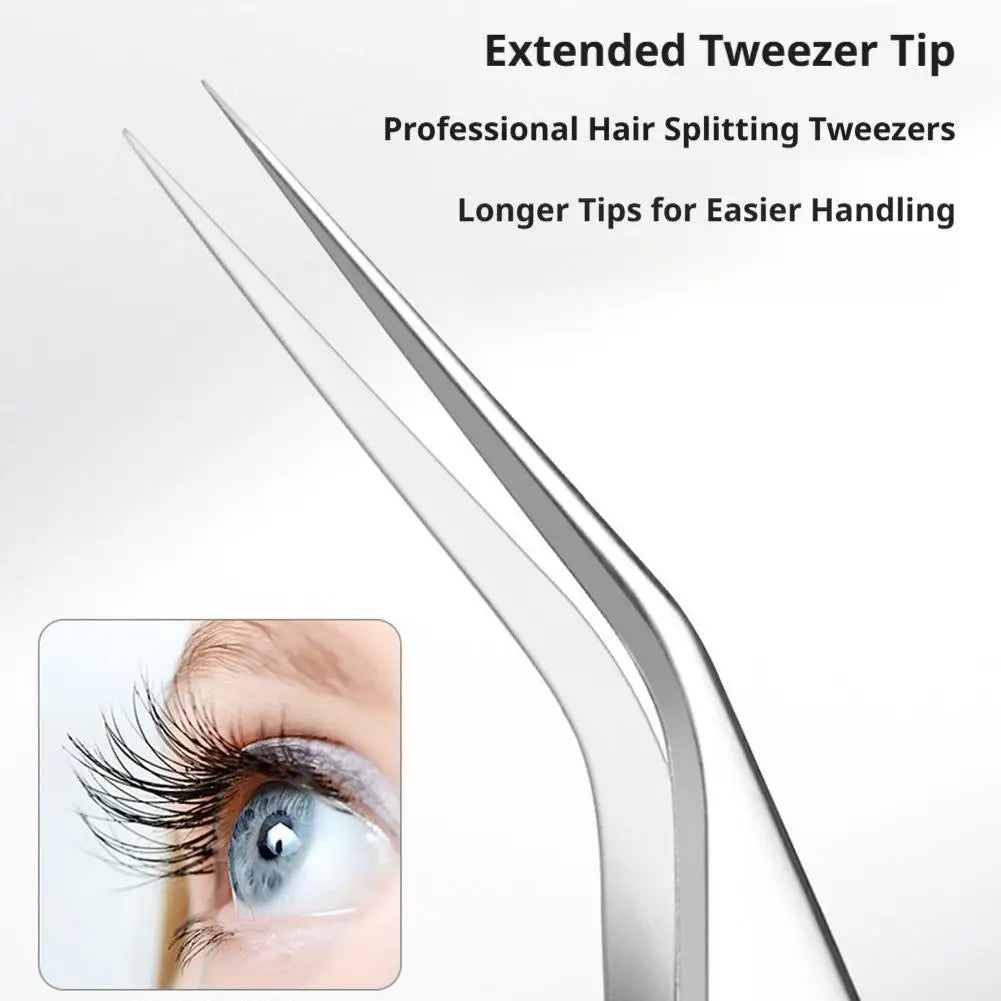 Eyelash Extensions Tweezers Lash Artists High Precision Stainless Steel Superhard Anti-Static Tweezers Makeup Tools Peaceful Pleasures Health and Wellness
