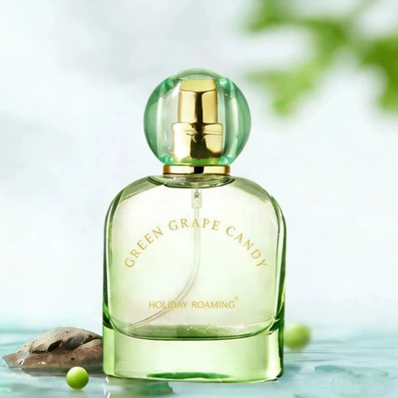 Russia Popular Women Eau De Parfum 50ml Orange Grape Cherry Scents Long-lasting Light Fragrance Women Natural Fruity Perfume Peaceful Pleasures Health and Wellness Green grape 50ML