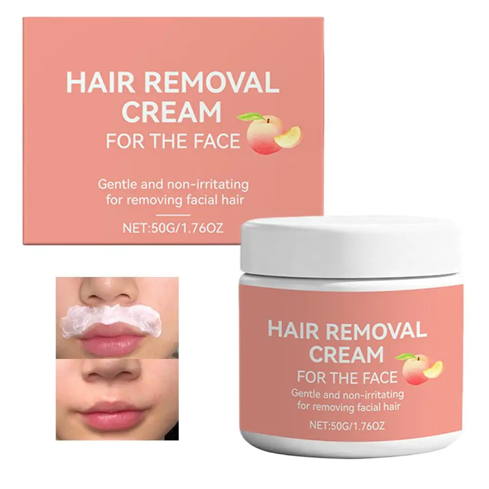 Facial Hair Removal Cream – Aloe Vera & Peach, Face & Lip