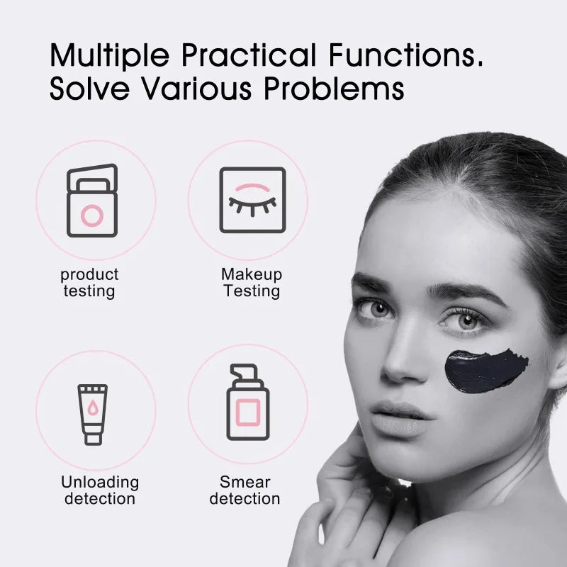 UV Mirror Sunscreen Testing Camera with Light Magnification Travel Makeup 3.5in Pocket Size L Pocket Mirror Sunscreen Mirror Peaceful Pleasures Health and Wellness
