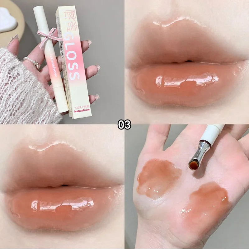 Kakashow Mirror Watery Jelly Lip Gloss | Moisturizing Lip Tint
