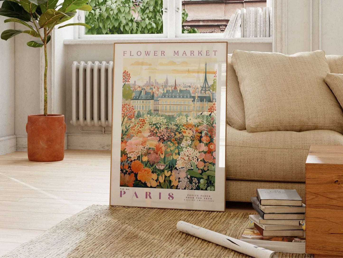 Flower Market Print, Paris Print, Botanical Prints, Digital Prints, Colorful Prints, Trendy Prints, Green Prints, Art Gifts, Flo Peaceful Pleasures Health and Wellness