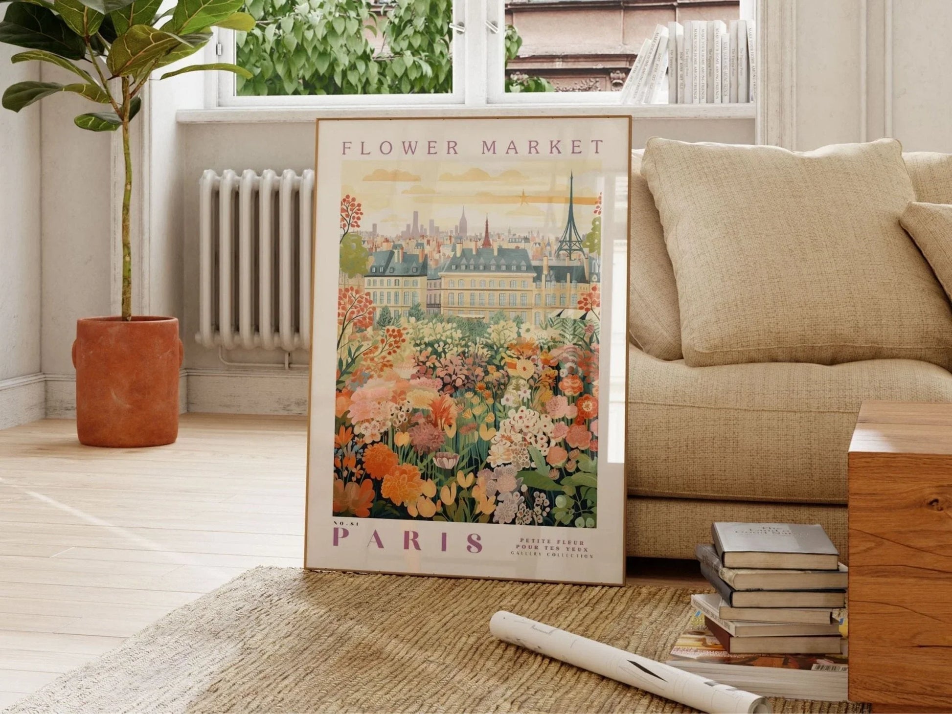 Flower Market Print, Paris Print, Botanical Prints, Digital Prints, Colorful Prints, Trendy Prints, Green Prints, Art Gifts, Flo Peaceful Pleasures Health and Wellness