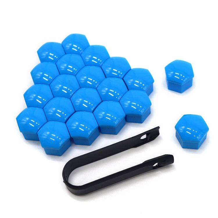 17/19/21mm Wheel Nut Caps – Rust-Proof Bolt Covers 20 Pack