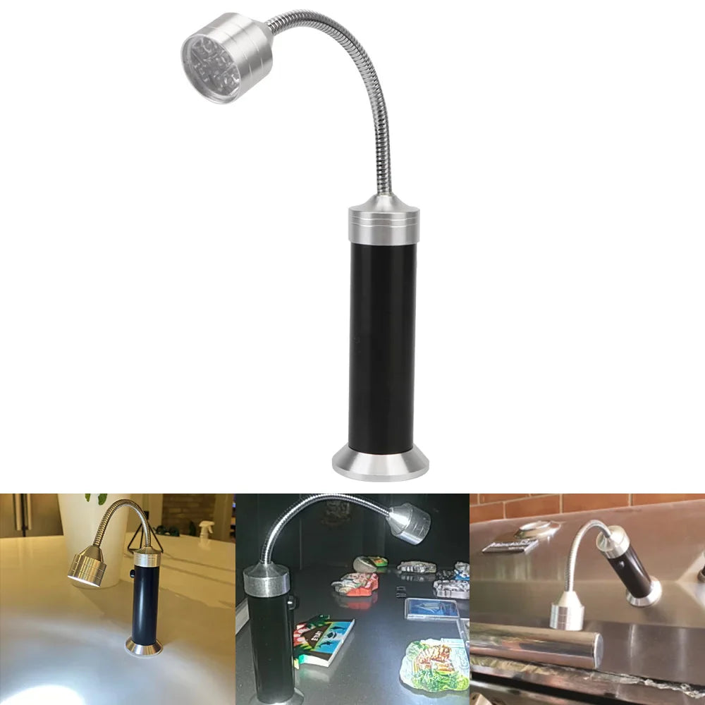 BBQ Grill Light – 9 LED Magnetic Base & 360° Gooseneck