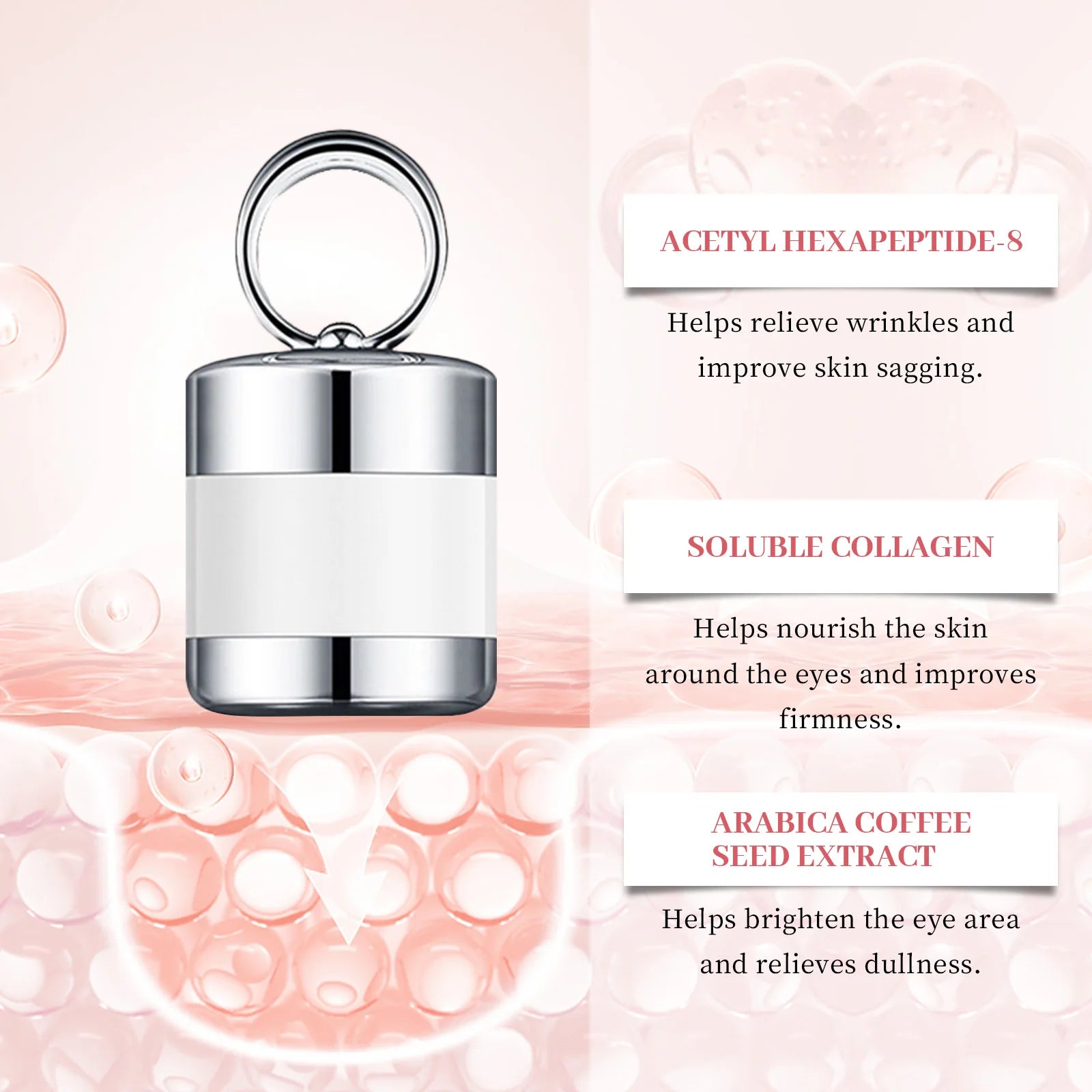 Jaysuing Electric Eye Cream Accelerate Absorption Moisturize Skin Fade Dark Circle Reduce Crow's Feet Automatic Roller Eye Serum Peaceful Pleasures Health and Wellness