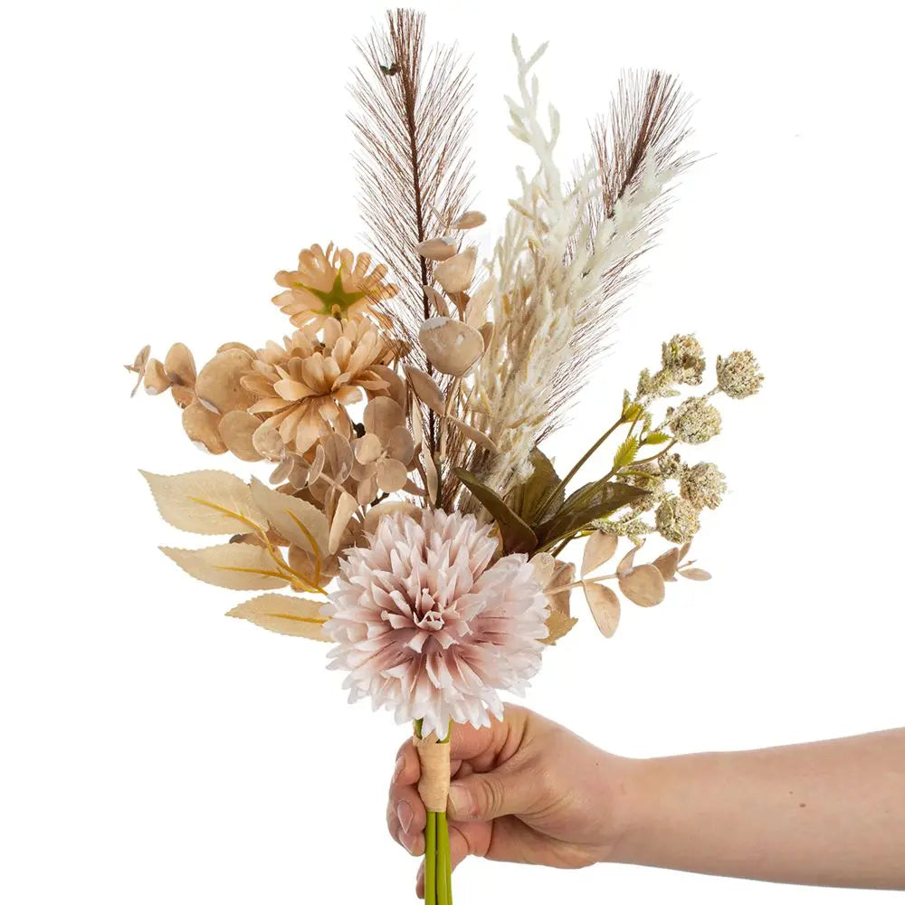 Silk Chrysanthemum Artificial Flower Bouquet | Wedding & Home Decor