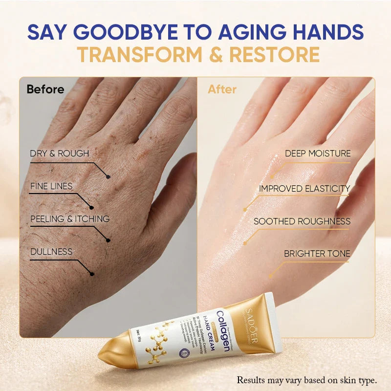 SADOER Collagen Hand Cream – Firming, Brightening & Hydrating