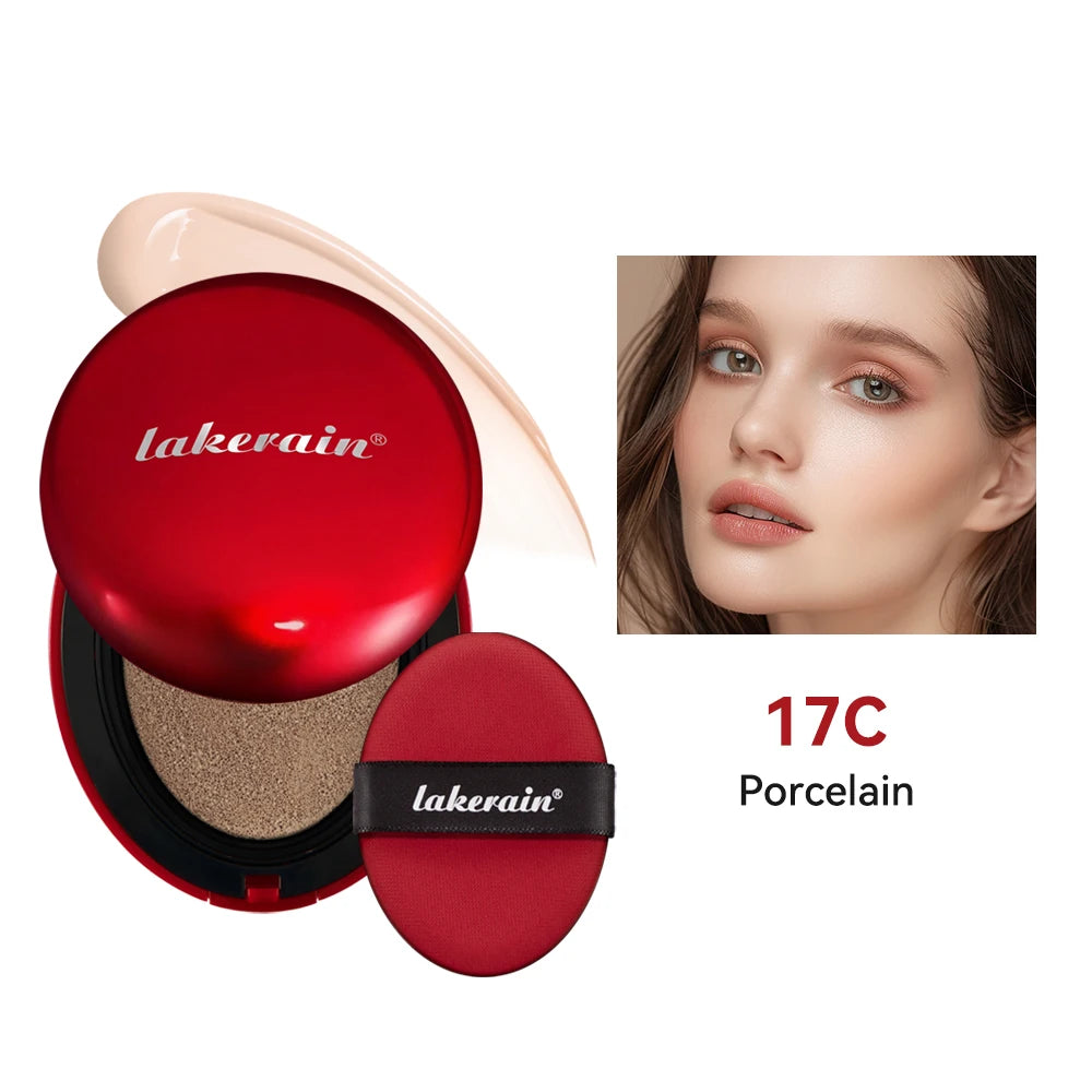 72 Hours Long-lasting Super Fit Cushion Foundation Full Coverage Waterproof Long-lasting Concealer 9 Colors Makeup Semi-Matte Peaceful Pleasures Health and Wellness 17C Option 1