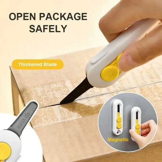 Magnetic Mini Box Cutter – Portable Mail & Paper Cutter Mini Box Cutter Peaceful Pleasures Health and Wellness