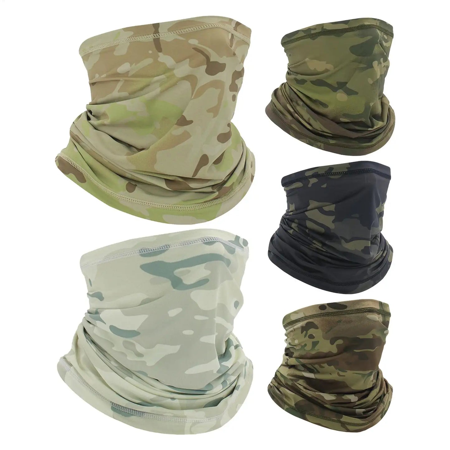 Camouflage Neck Gaiter Face Mask | Cycling Hiking Fishing