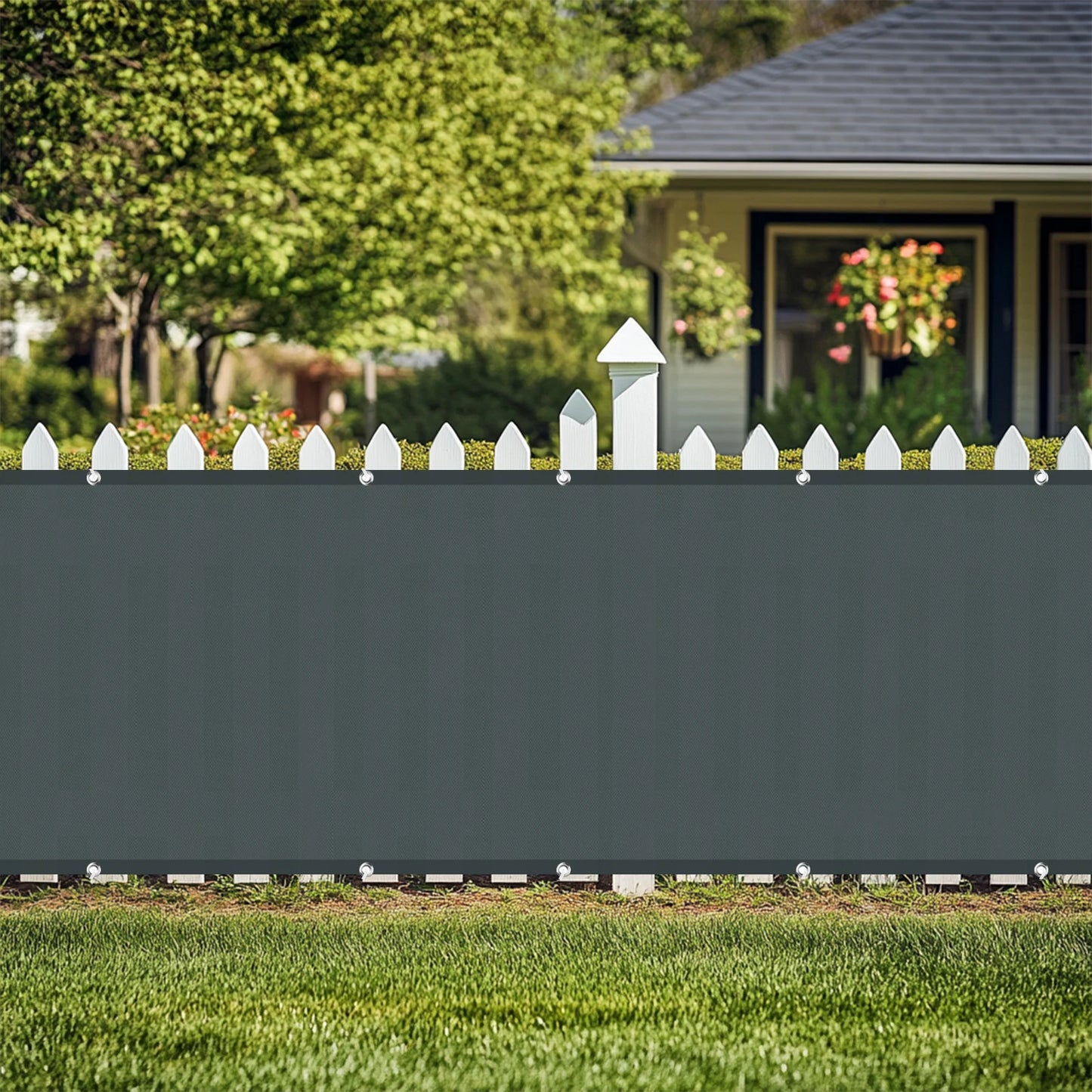 Balcony Privacy Screen Patio Fence Screen for Balcony Cover Waterproof Garden Sunshade Cloth with Grommets UV Protection Shelter Peaceful Pleasures Health and Wellness