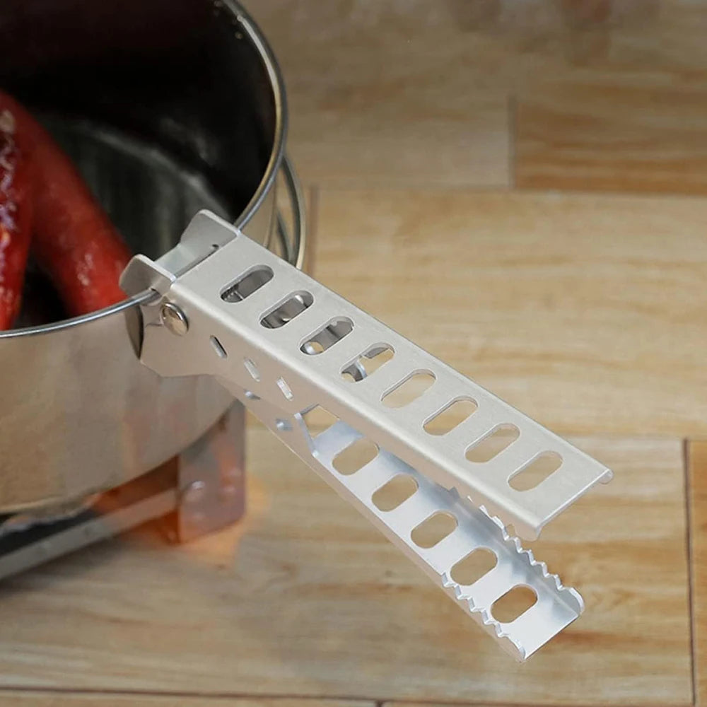 Anti-hot Alloy Pot Clip Bowl Gripper Pot Food Clamp Kitchen Bowl Dish Pan Anti-Scalding Clip Kitchen Accessories Pot Holder Peaceful Pleasures Health and Wellness