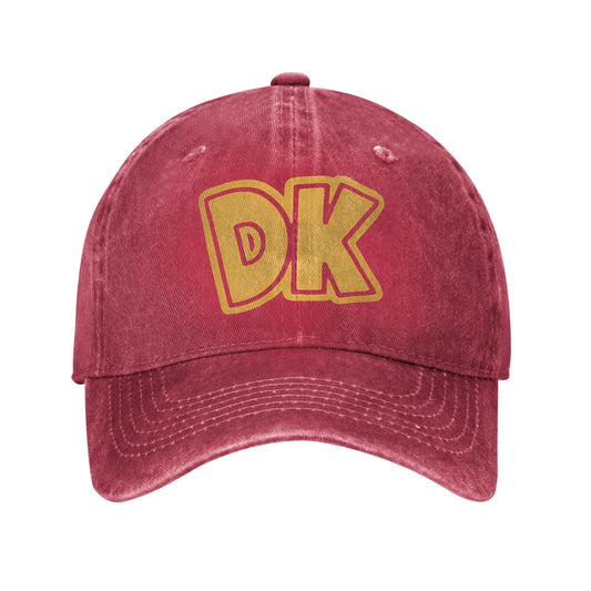 Donkeys Kongs Sun Baseball Cap Logo Women Men Print Trucker Hat Summer Vintage Outdoor Sports High Quality Baseball Caps Peaceful Pleasures Health and Wellness Red One Size