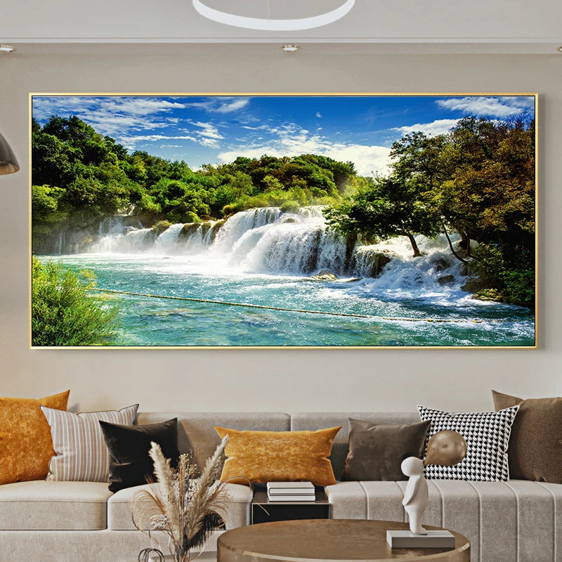 Nature Landscape Canvas Painting Wall Art Jasper National Park Canada Wall Picture Posters and Prints for Living Room Home Decor Peaceful Pleasures Health and Wellness w4097 landscape-2 50x100cm