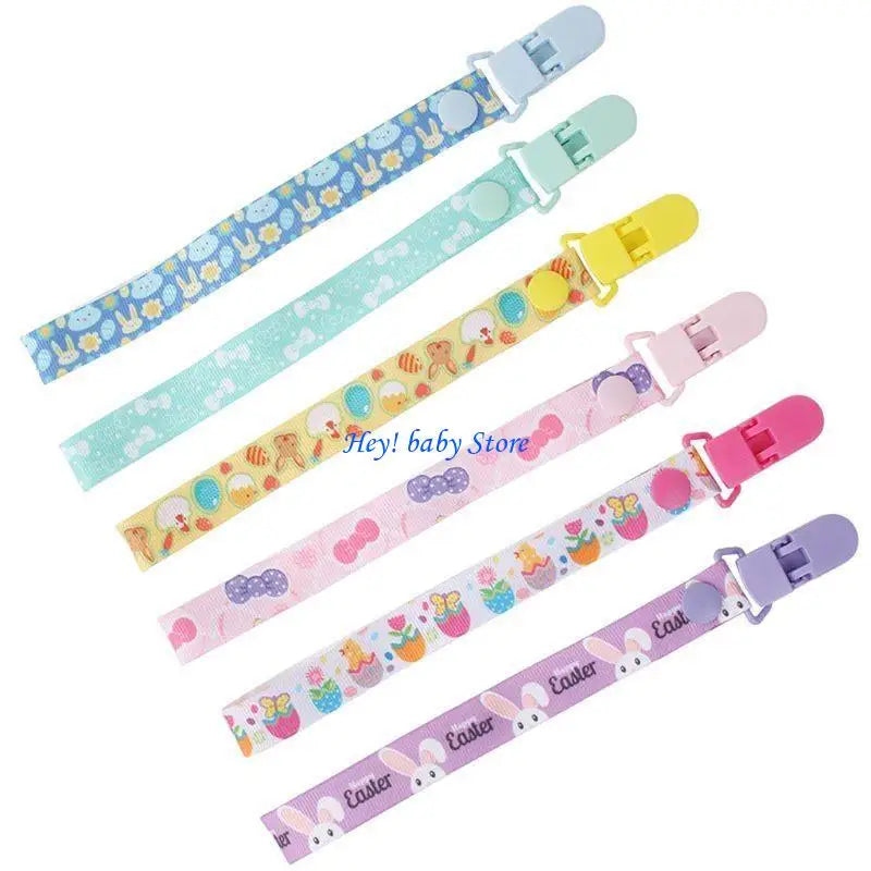 Baby Pacifier Clip & Chain Set – 6 Colors for Toddlers