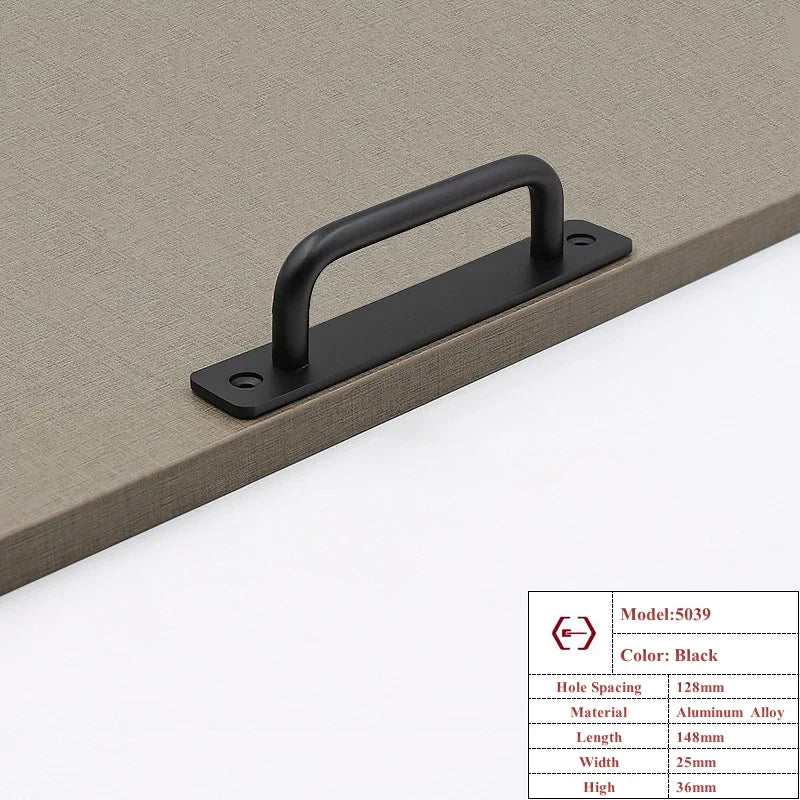 Aluminium Alloy Barn Door Cabinet Handle & Drawer Pull Set