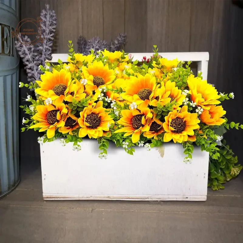 Artificial Sunflower Bouquet with Stem | Home & Wedding Decor