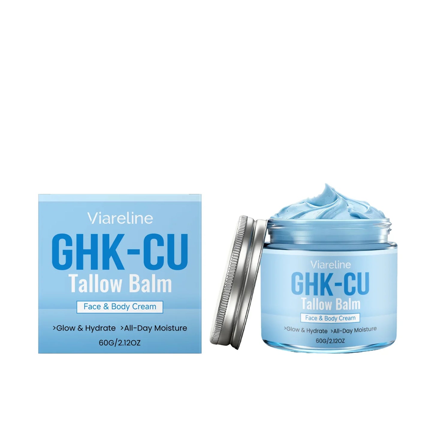 VIARELINE GHK-CU Beef Tallow Balm – Hydration & Skin Repair