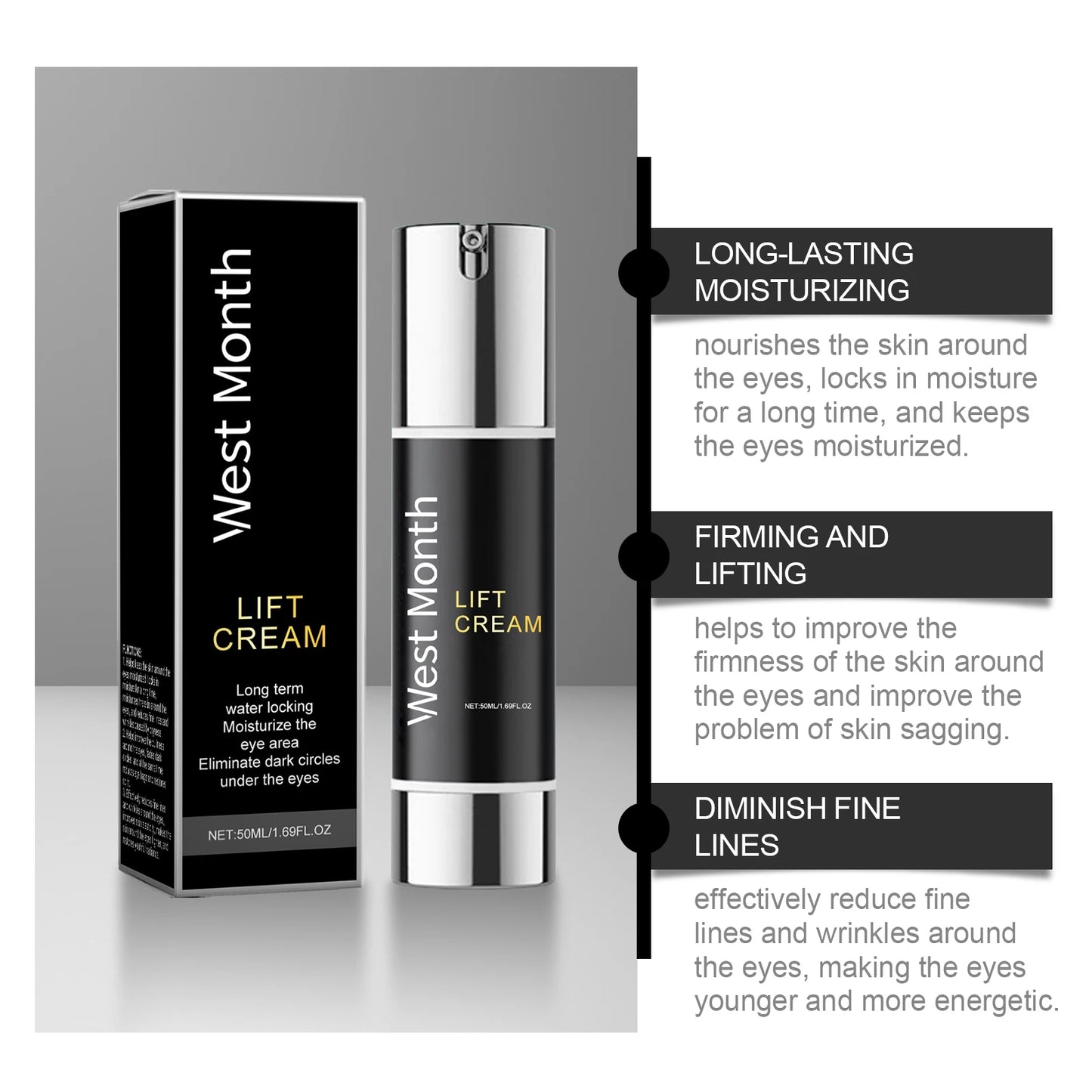WEST MONTH Eye Cream – Dark Circles, Wrinkles & Puffiness