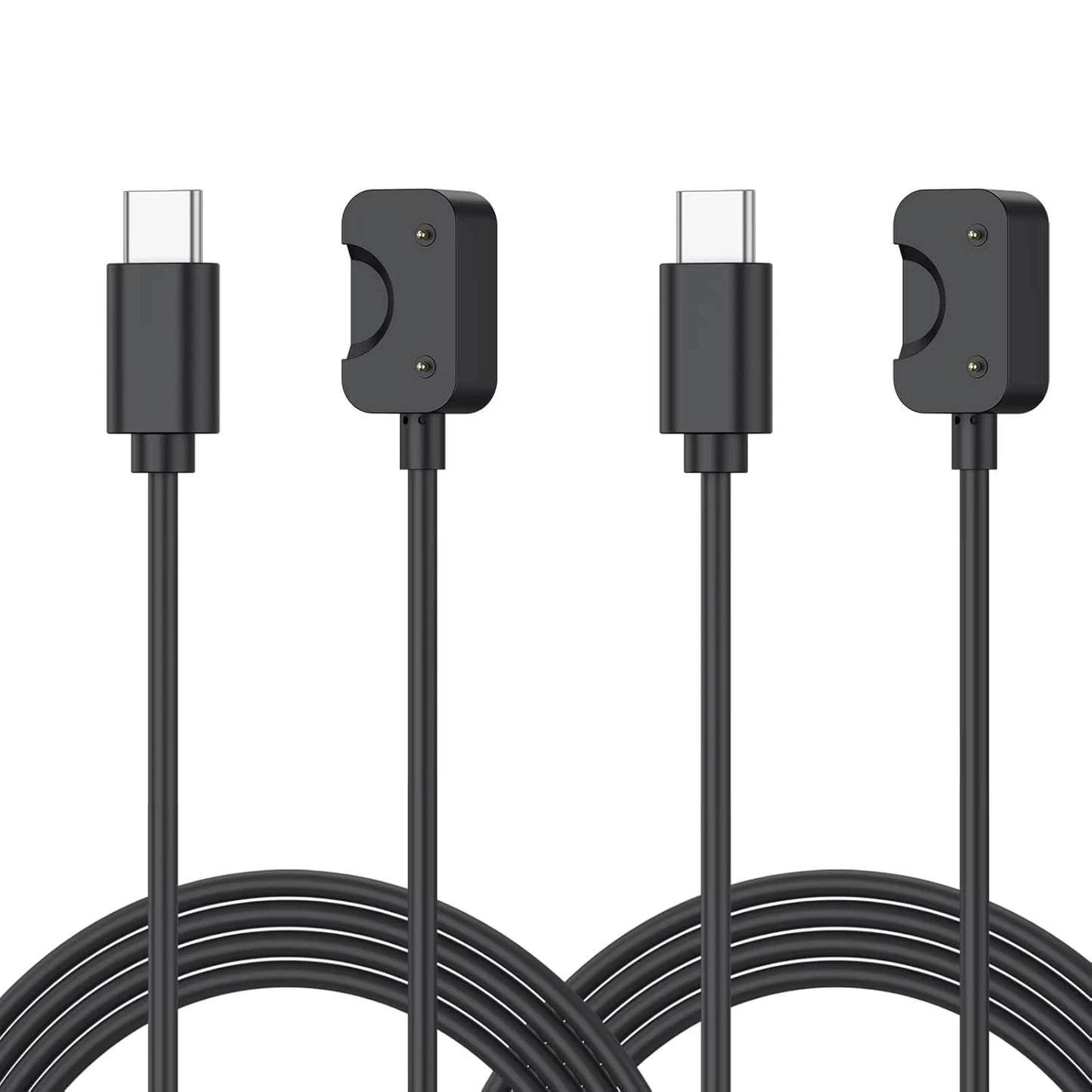 2 Pack for Samsung Galaxy Watch Fit 3 SM-R390 USB-C Smartwatch Charger Replacement Charger Peaceful Pleasures Health and Wellness Black Type C