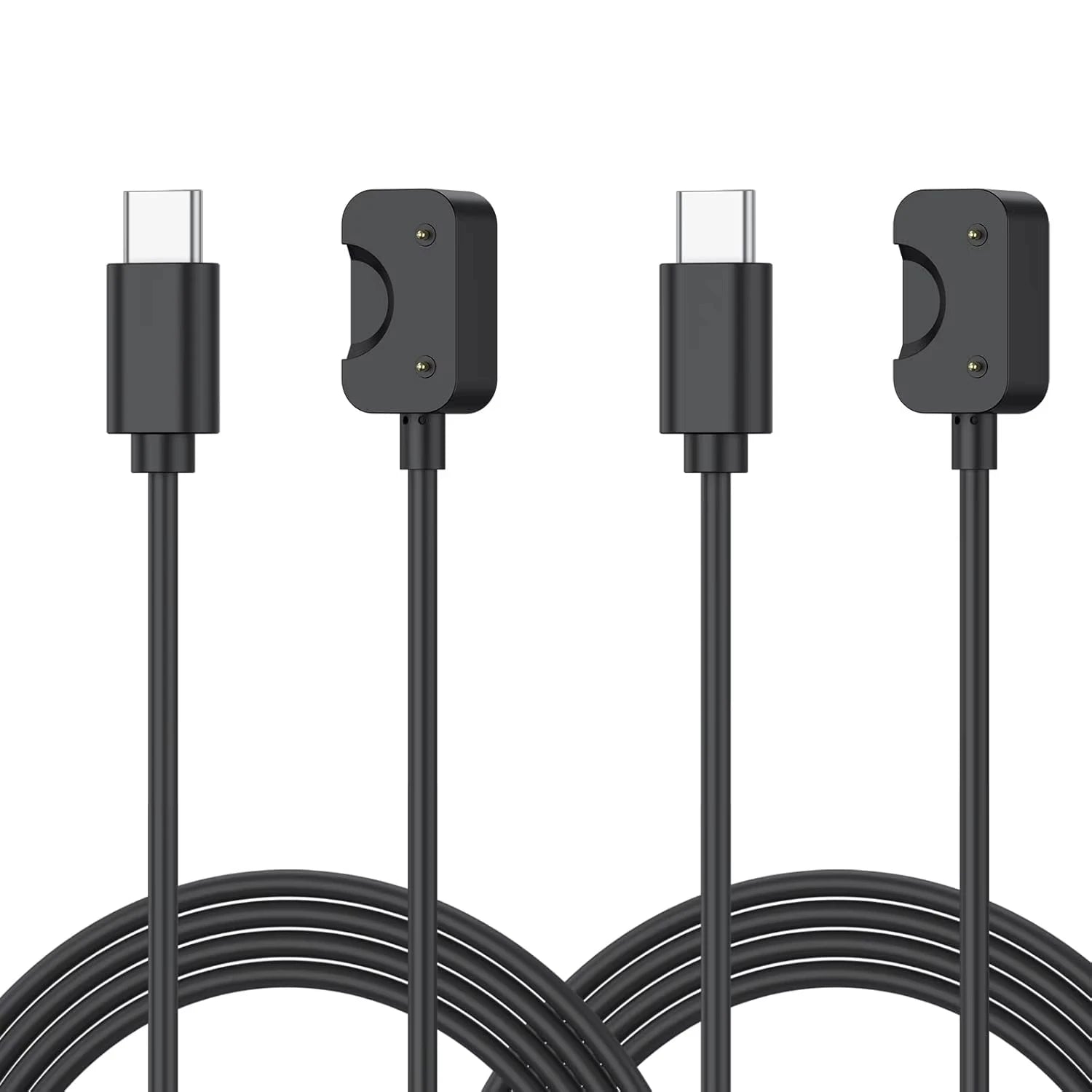 2 Pack for Samsung Galaxy Watch Fit 3 SM-R390 USB-C Smartwatch Charger Replacement Charger Peaceful Pleasures Health and Wellness Black Type C