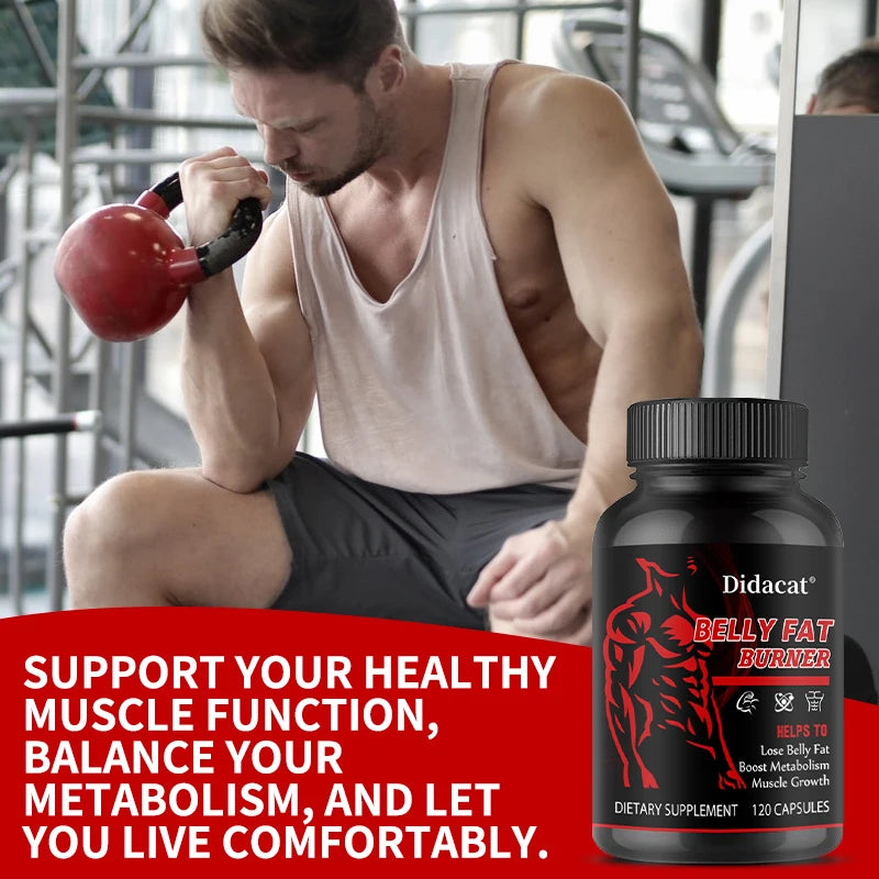 Belly Fat Burner Capsules - Fat Burning, Supports Energy Metabolism, Appetite Suppression, Weight Management Dietary Supplement Peaceful Pleasures Health and Wellness