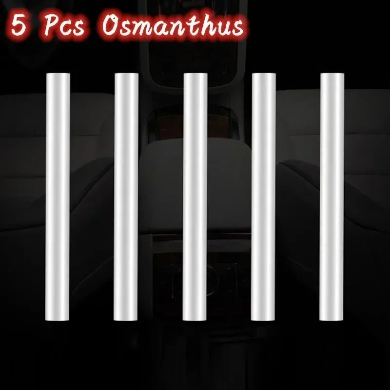 Car Air Freshener Smell In The Car Styling Air Vent Perfume Parfum Flavoring for Auto Interior Accessorie Air Freshener Custom Peaceful Pleasures Health and Wellness 5pcs Osmanthus