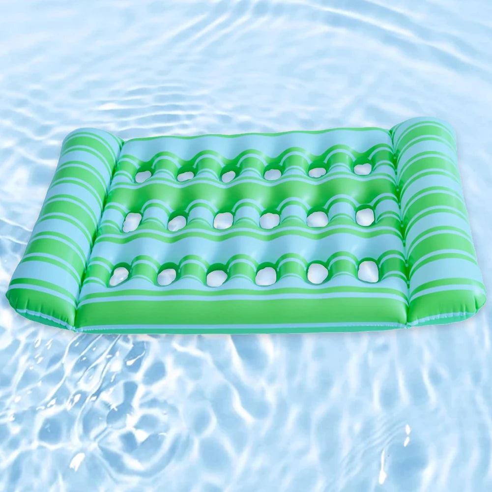 Inflatable Floating Lounger Pool Air Mattress Hammock Float