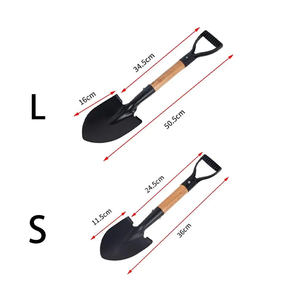 Household Tough Spatula For Growing Flowers Vegetables Wooden Handle Gardening Tools Large Small Stainless Steel Garden Shovel Peaceful Pleasures Health and Wellness