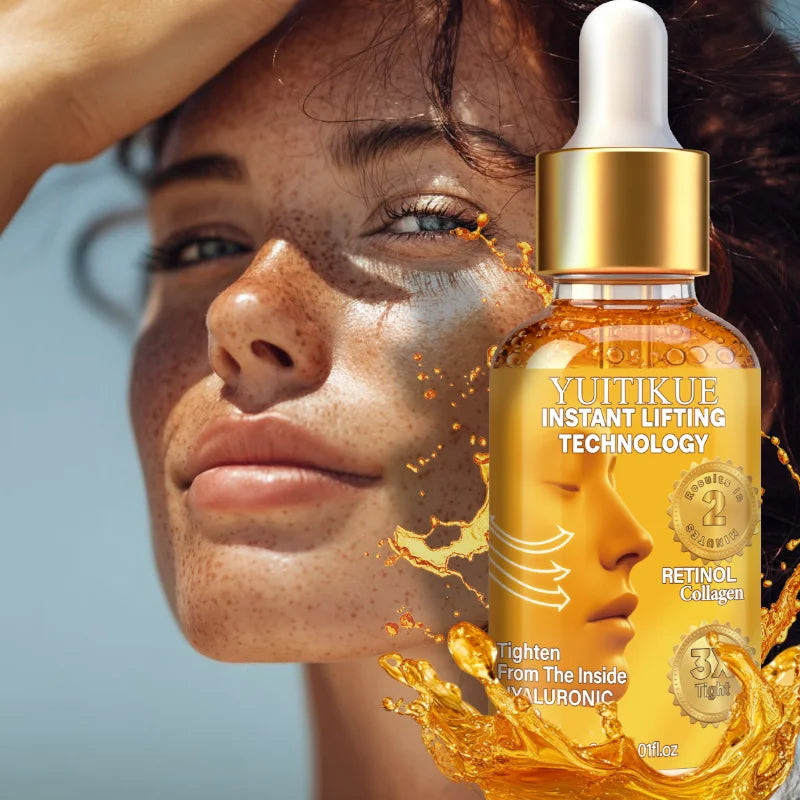 YUITIKUE Retinol Collagen Lifting Serum 30ml Instant Tightening with Hyaluronic Acid for Firm, Youthful Skin Peaceful Pleasures Health and Wellness