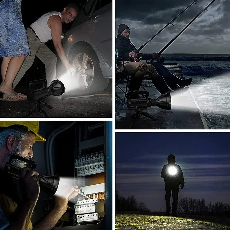 ESMARTER LED Spotlight Flashlight – USB Rechargeable, Waterproof