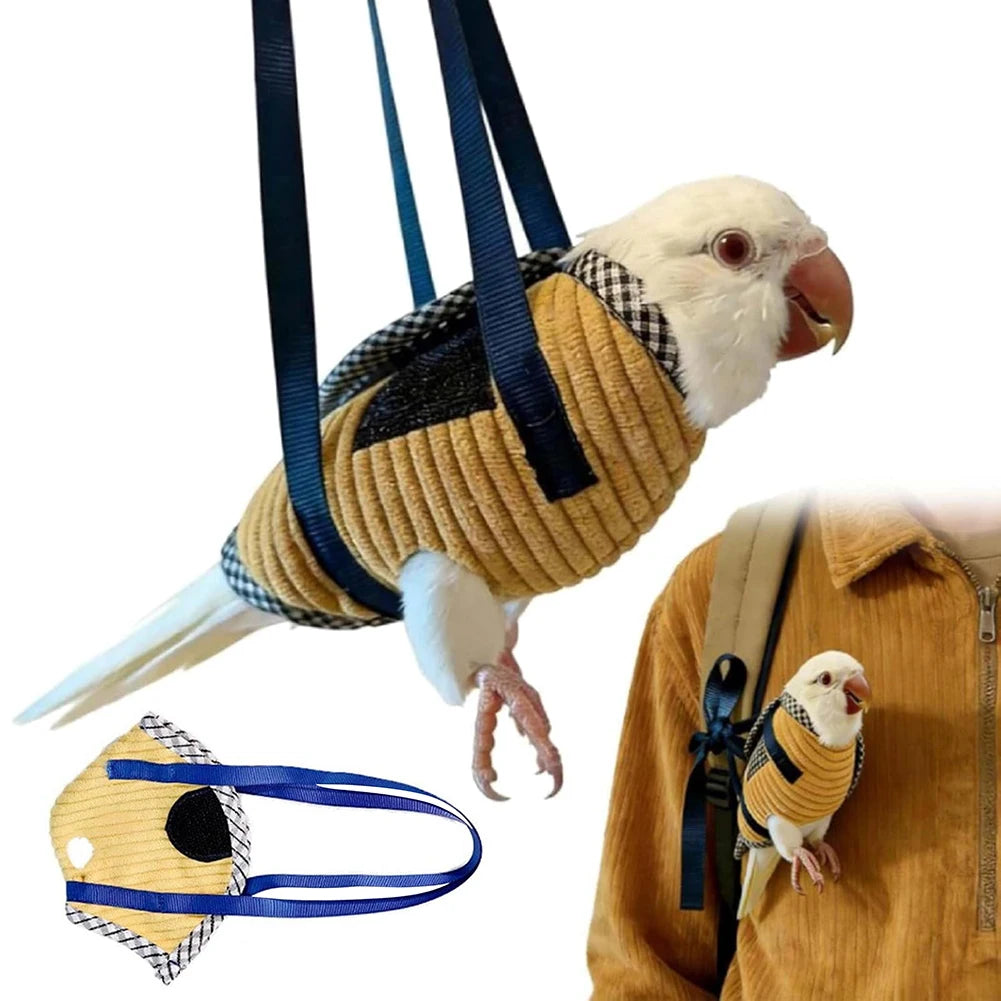 Anti-Escape Birds Backpack,Parrots Travel Carrier Bag,Portable Lightweight Design Birds Cage For Hiking,Daily Outdoor Activity Peaceful Pleasures Health and Wellness