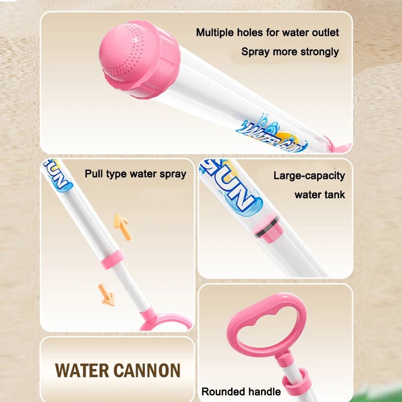 2026 Water Gun Pull Out Soaker Blaster Pool Beach Backyard Party
