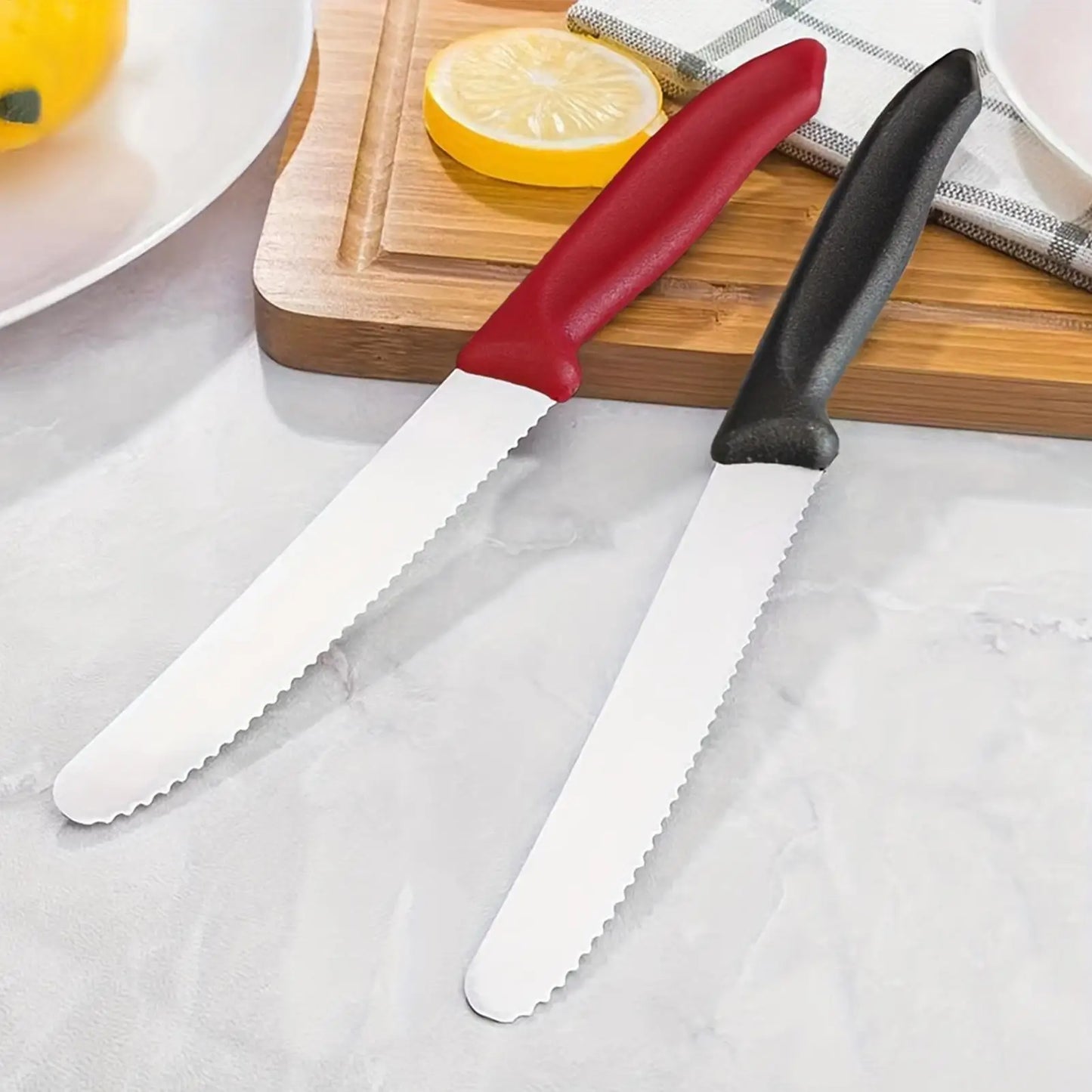 5-Piece Serrated Stainless Steel Steak Knife Set | BBQ & Dining