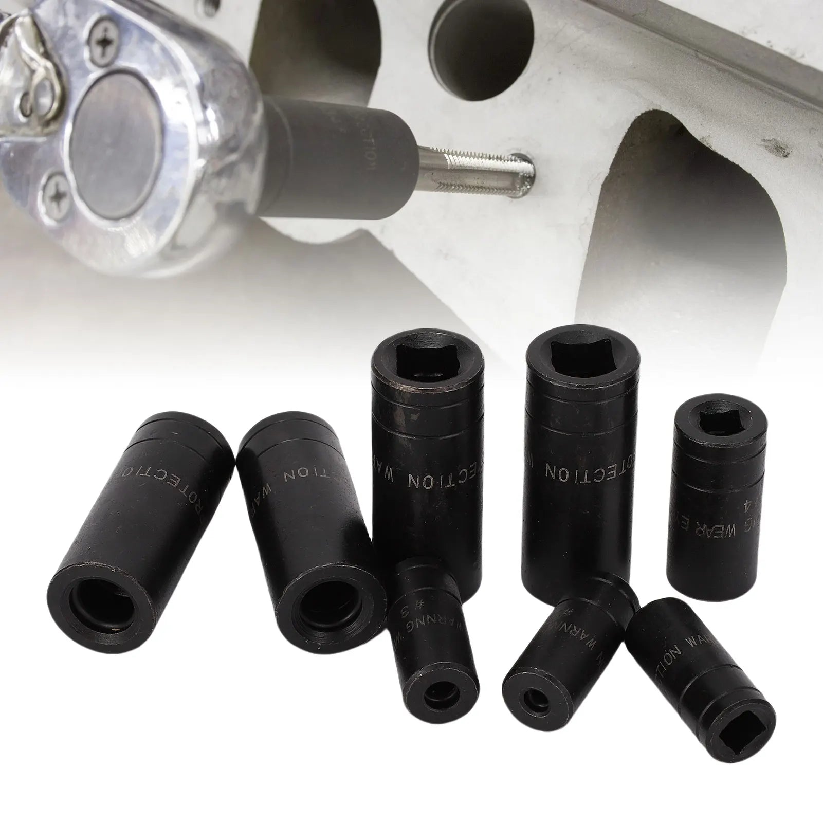 70500 Tap Socket Set with Storage Rack 1/4 3/8 Inch Drive Tap Socket Adapter Fits MCTI Standard Tap Holder Socket Tap Socket Set Peaceful Pleasures Health and Wellness