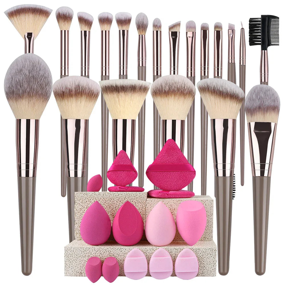 20-Piece Professional Makeup Brush Set – Full Face Kit