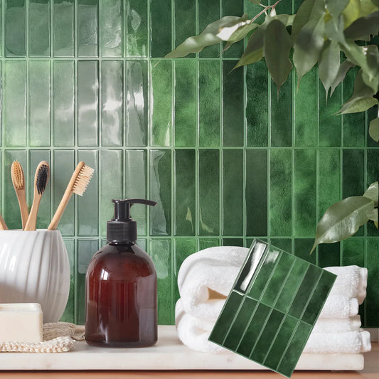 Mosaic kitchen oil-proof and high-temperature resistant 3D self-adhesive wall stickers, waterproof tile decoration for bathrooms Peaceful Pleasures Health and Wellness