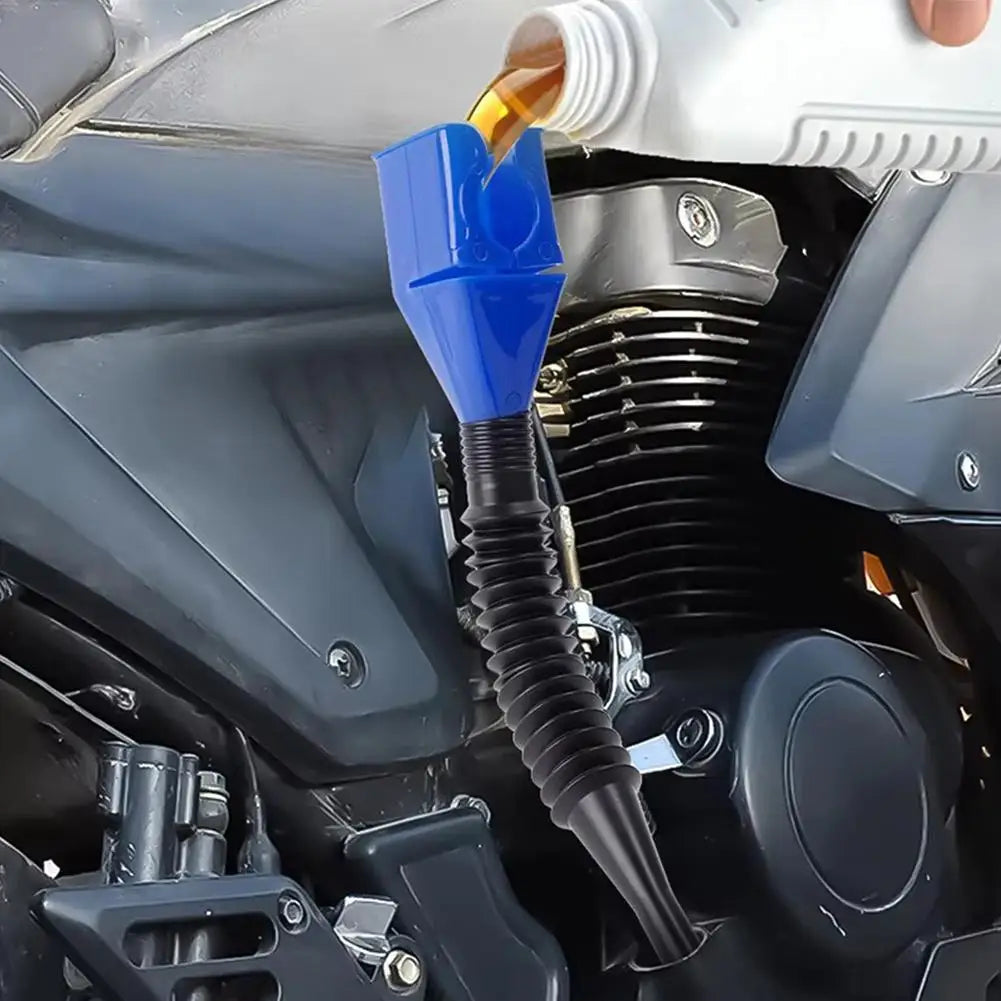 1/3PCS Telescopic Foldable Car Refueling Funnel Engine Oil Gasoline Transfer Tool, Plastic Fuel Funnel for Automotive Oil Change Peaceful Pleasures Health and Wellness