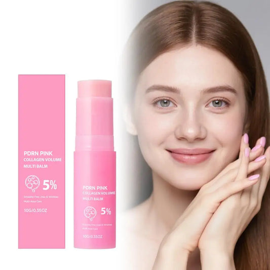 PDRN Pink Collagen Multi Balm, Fine Line Smoothing Skin Deep Hydrating & Plumping Moisturizer, Lightweight Serum Peaceful Pleasures Health and Wellness