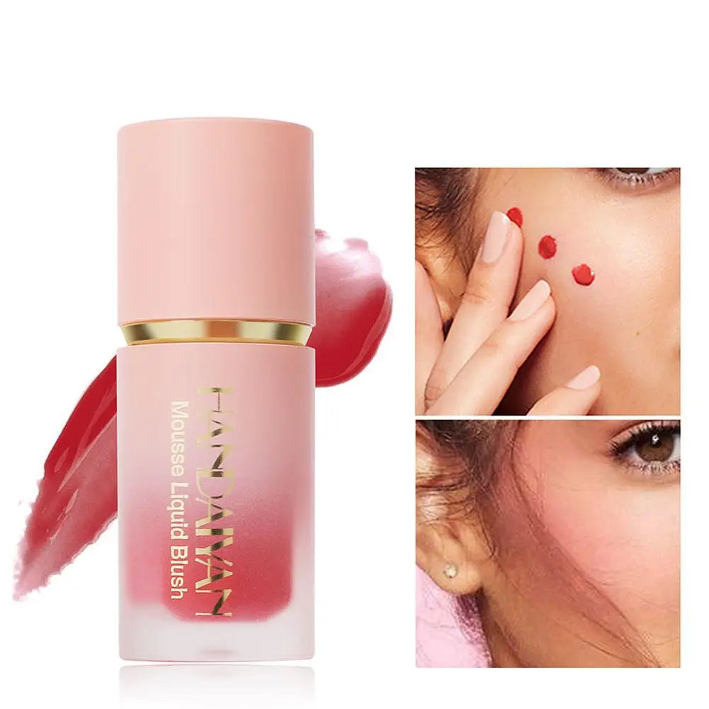 Matte Glitter Face Liquid Blusher Makeup Smooth Cheek Eye Mousse Blush Highlighter Stick Rouge Waterproof Contour Make Up Peaceful Pleasures Health and Wellness
