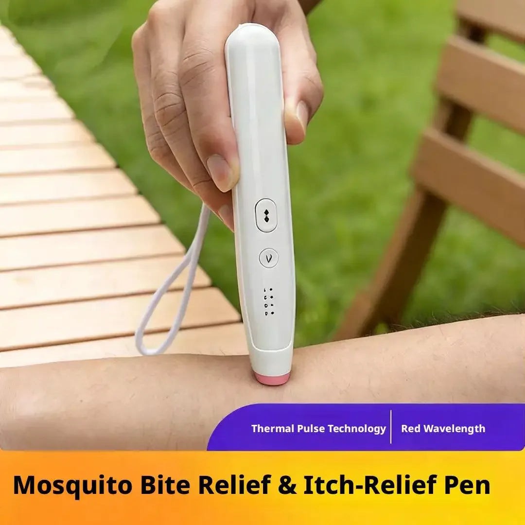 Mosquito Bite Relief Device Fast Anti-Itch Pen for Baby Kids & Adults Physical Itch Relief Rechargeable Portable Itch Eliminator Peaceful Pleasures Health and Wellness