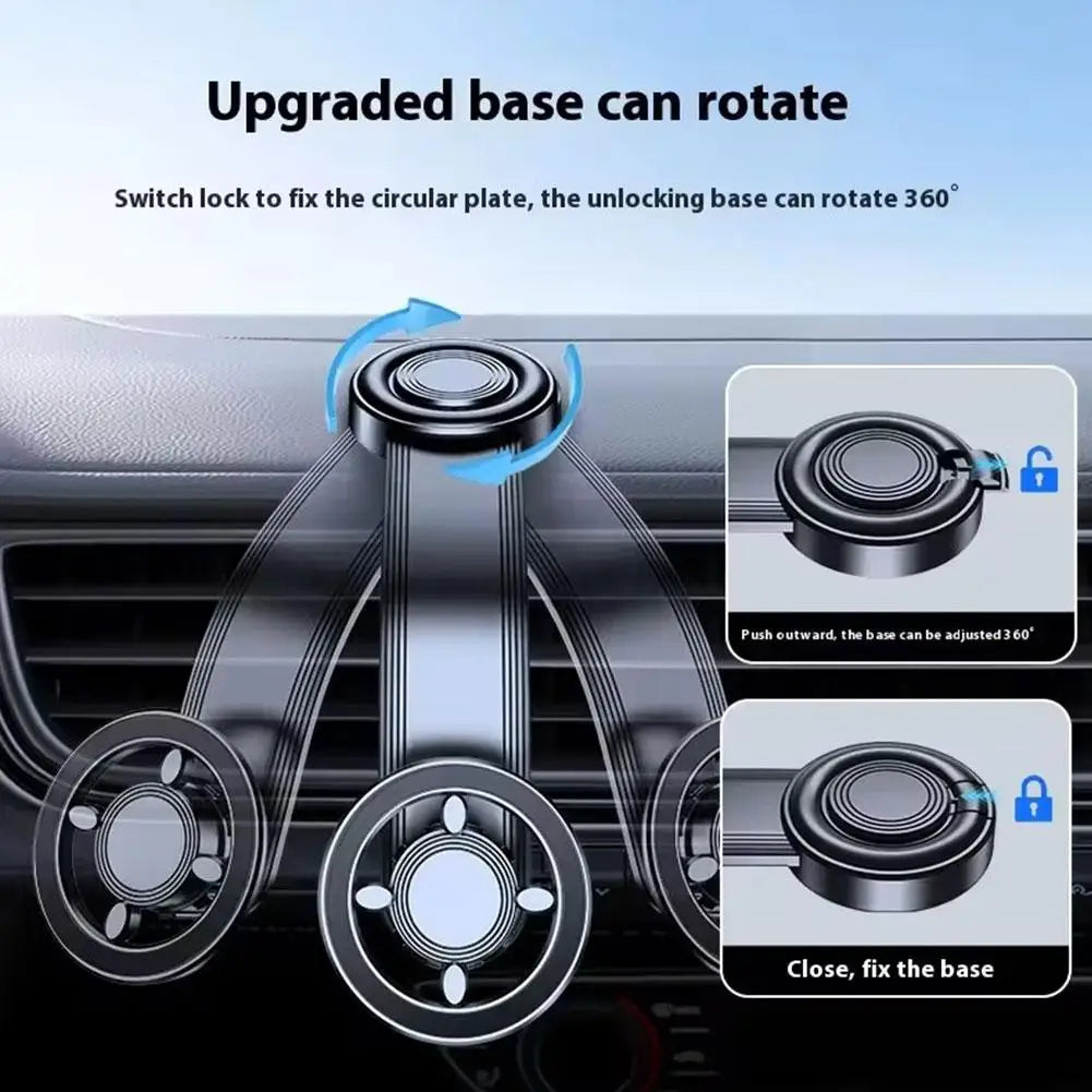 Magnetic Car Phone Holder Stand For Magsafe Car Mount Support GPS Mobile Bracket In Car For IPhone 15 14 13 12 Samsung Xiaomi Peaceful Pleasures Health and Wellness