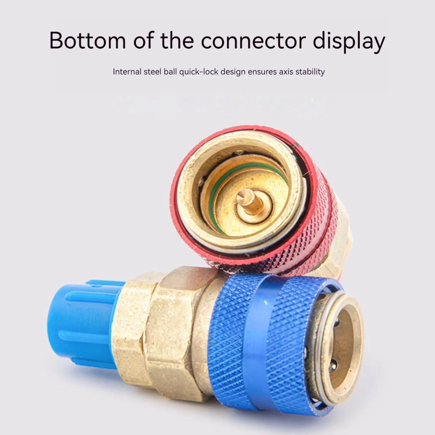 2 Pack R134A Quick Coupler Kit Compatible with Manifold Gauges Refrigerant Quick Coupler Adapter Kit for Car Air Conditioning Peaceful Pleasures Health and Wellness