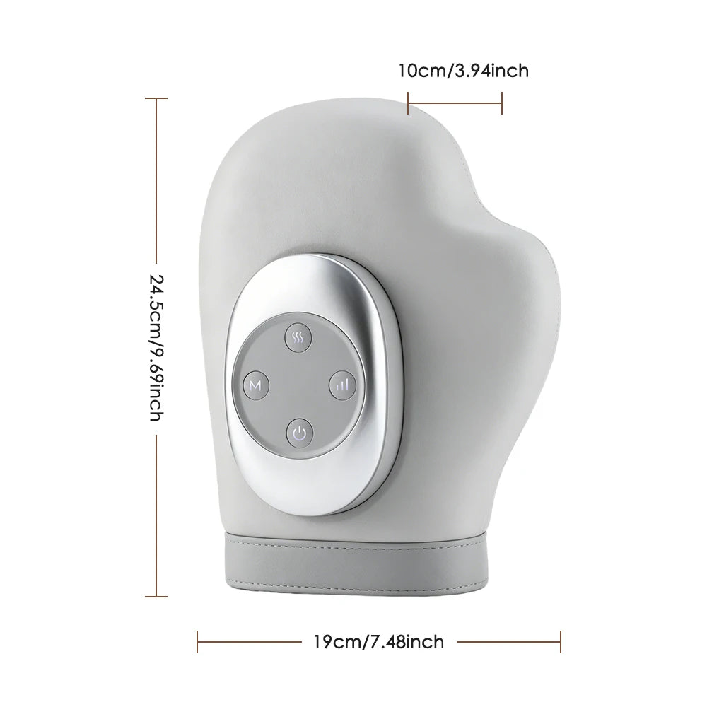 Cordless Hand Massager with Heat for Wrist Carpal Tunnel Electric Air Compression Full Hand Coverage Finger Palm Muscle Relax Peaceful Pleasures Health and Wellness 3 Mode 3 Intensities